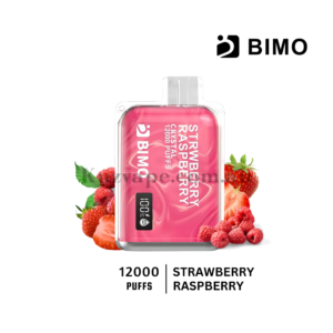 BIMO Crystal 12000 Puffs Strawberry Raspberry