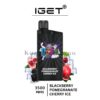 IGET Bar 3500 Puffs Blackberry Pomegranate Cherry Ice