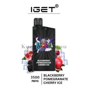 IGET Bar 3500 Puffs Blackberry Pomegranate Cherry Ice