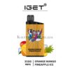 IGET Bar 3500 Puffs Orange Mango Pineapple Ice