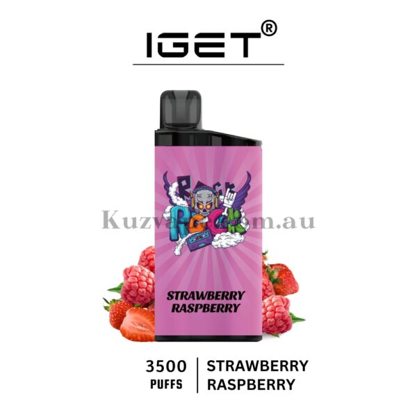 IGET Bar 3500 Puffs Strawberry Raspberry
