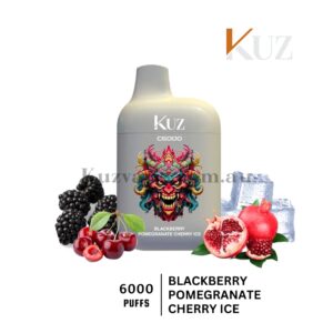 KUZ C6000 Puffs Blackberry Pomegranate Cherry Ice