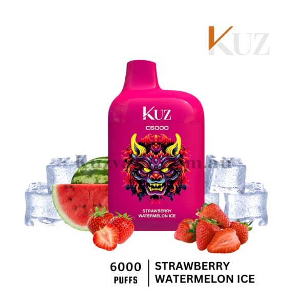 KUZ C6000 Puffs Strawberry Watermelon Ice