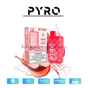 PYRO Vape 6000 Puffs 5% Double Apple