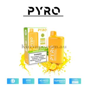 PYRO Vape 6000 Puffs 5% Pineapple Tangerine
